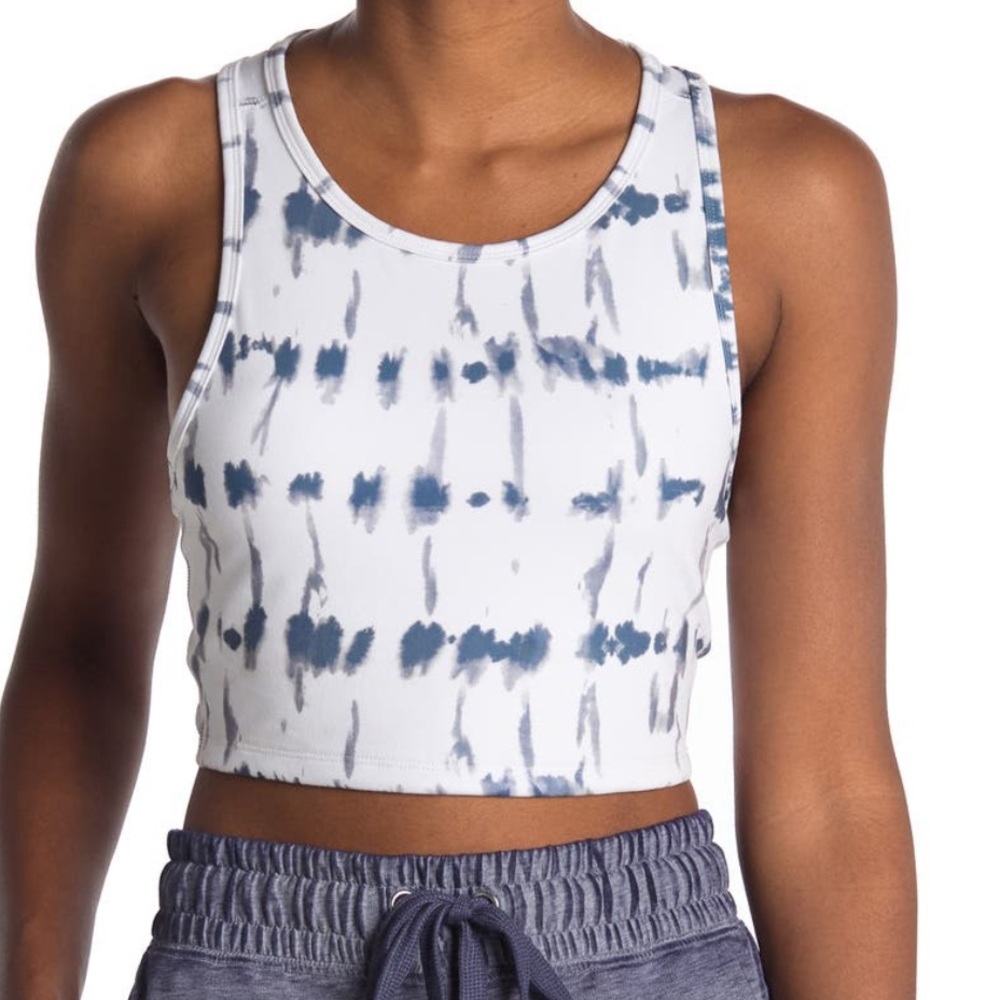 Threads 4 Thought Crop Top 💙 Blue Tie Dye 💙 Medium